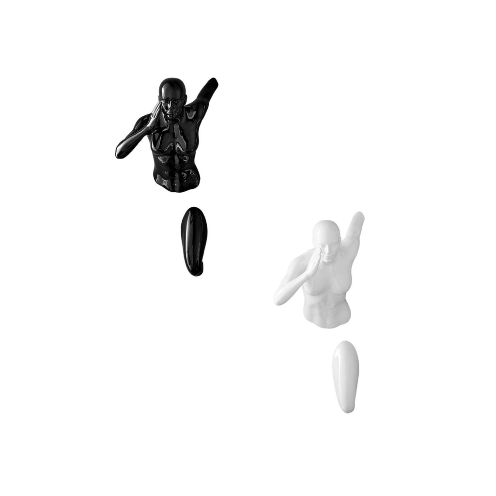 Wall Runners Women Set of Two // White & Black
