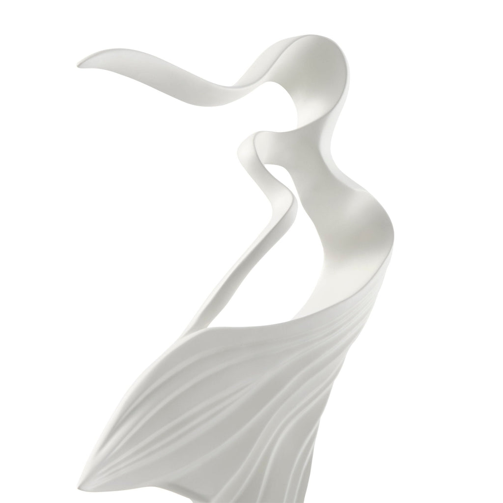 Water Dance Sculpture Set of Two // Matte Black & White